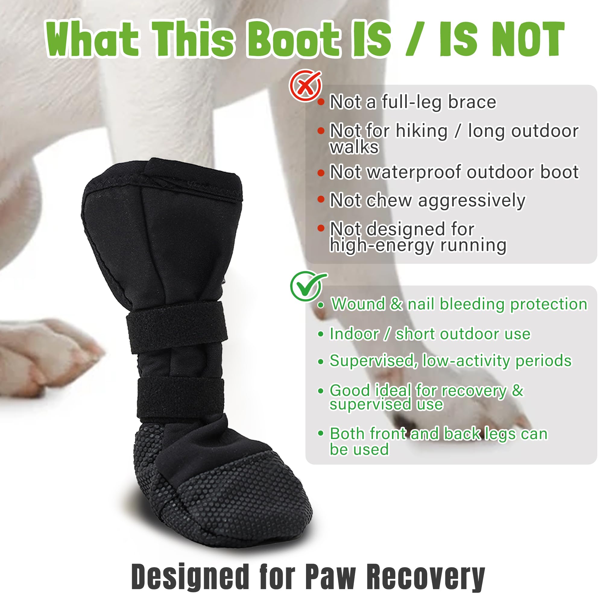 Snugrance boot is machine-washable for quick hygiene maintenance.