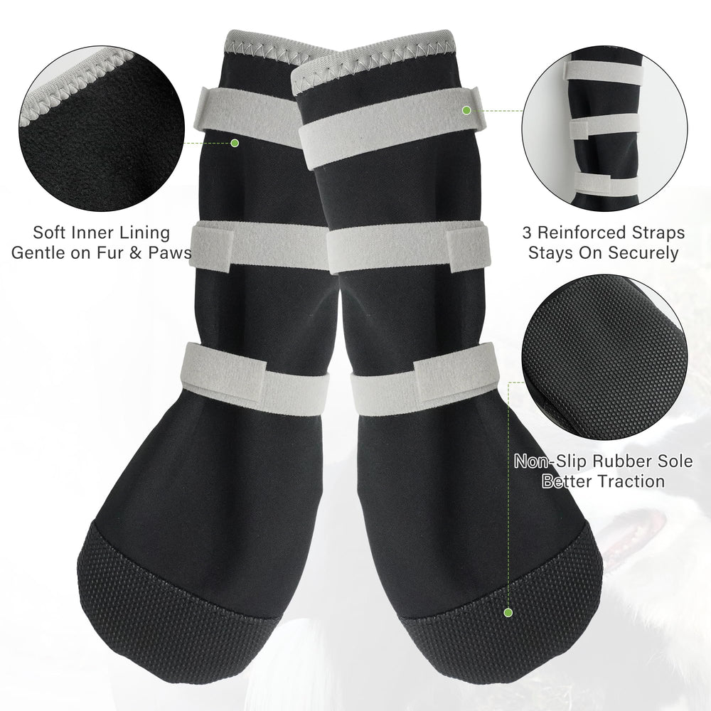 Snugrance machine-washable paw boot simplifies cleaning between uses.