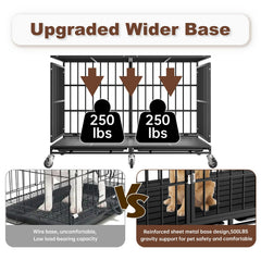 Snuowu crate wheels with 360-degree rotation and locks for controlled relocation.
