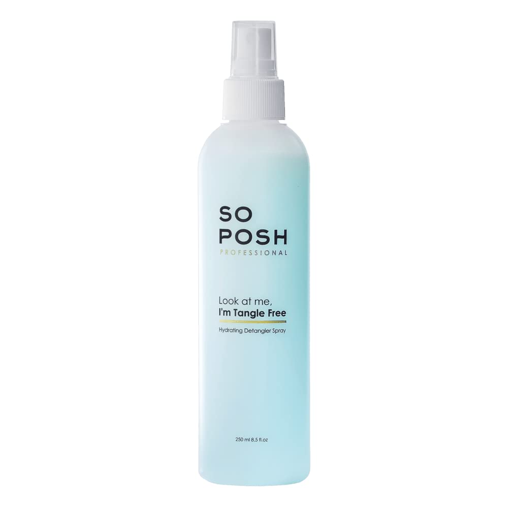 So Posh Look at Me I'm Tangle Free bottle for effortless detangling and salon-grade grooming.