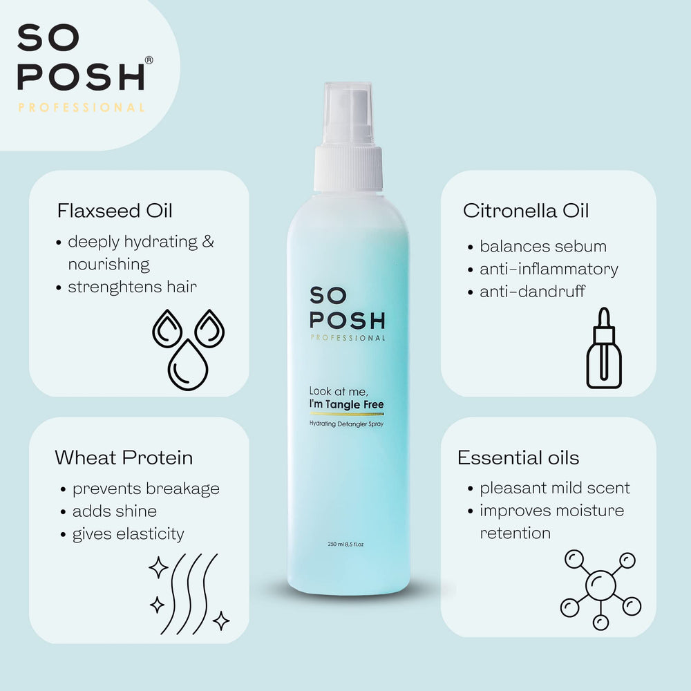 So Posh Look at Me I'm Tangle Free soft-fluffy finish leaves coats clean and plush.