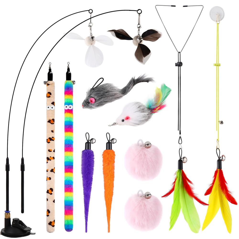 Soarer 4-in-1 cat toy set overview for indoor play