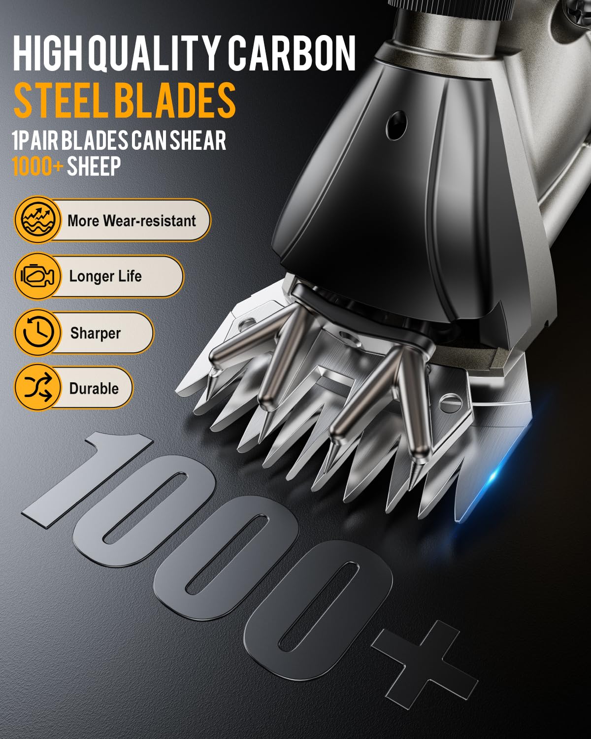 SOARFLY carbon steel blades deliver sharp, precise cuts