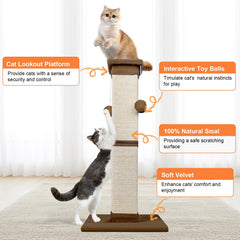 SOCATER sturdy 15.7 by 15.7 inch base offers a firm standing post.
