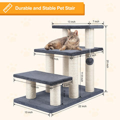 SOCATER soft micro suede steps offer secure grip for pets