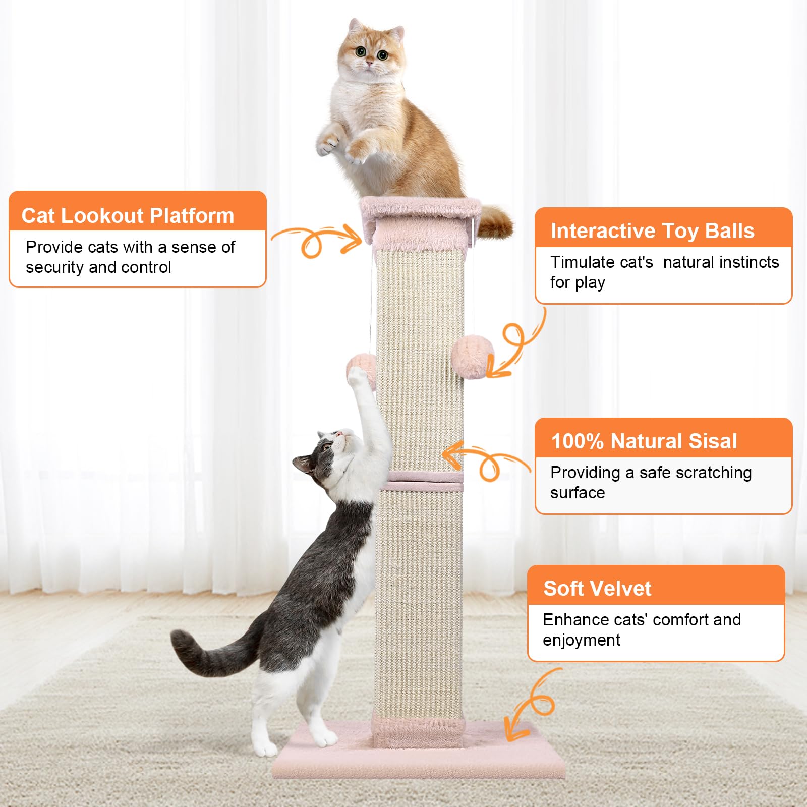 Socater robust middle support and four screws ensure long-lasting stability.