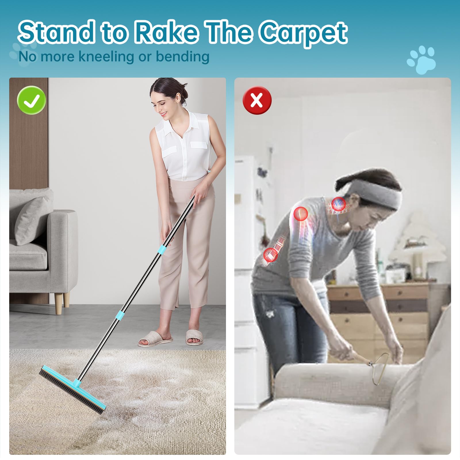 SOCCSO cleaning on couches and carpets with effective fur removal
