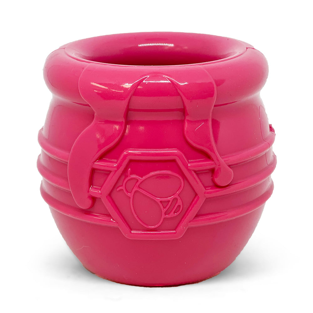 SodaPup Honey Pot dispenser aiding mental stimulation during play