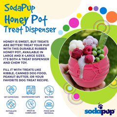 SodaPup Honey Pot floating rubber toy for water play