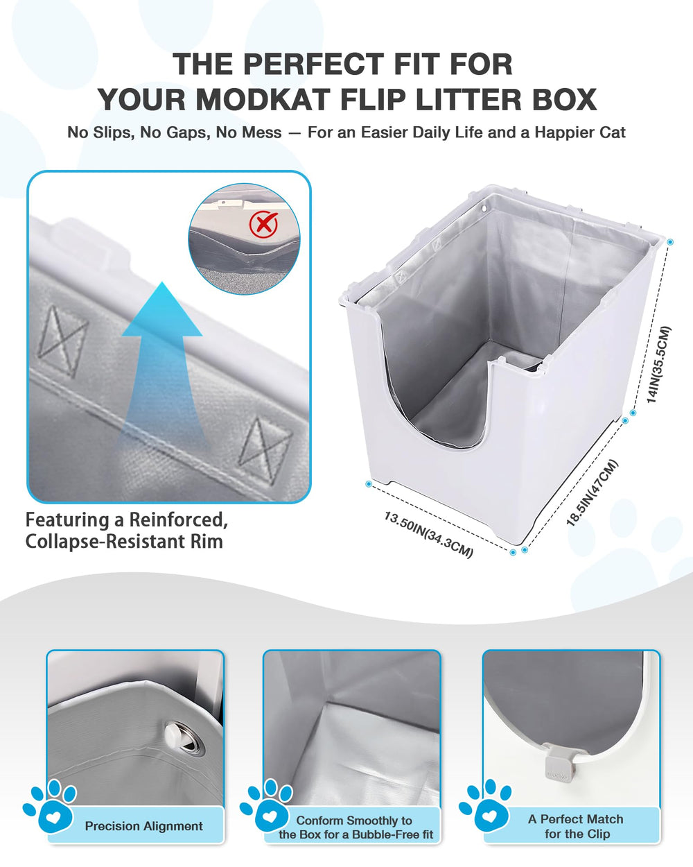 Durable Sodiafell Type F liner withstands cat scratching.