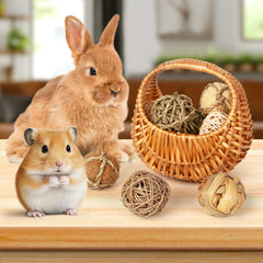 Sofier woven carrots toy engages little animals with texture.