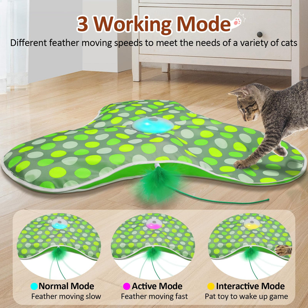Sofolor three-speed modes tailor play to your cat's mood.