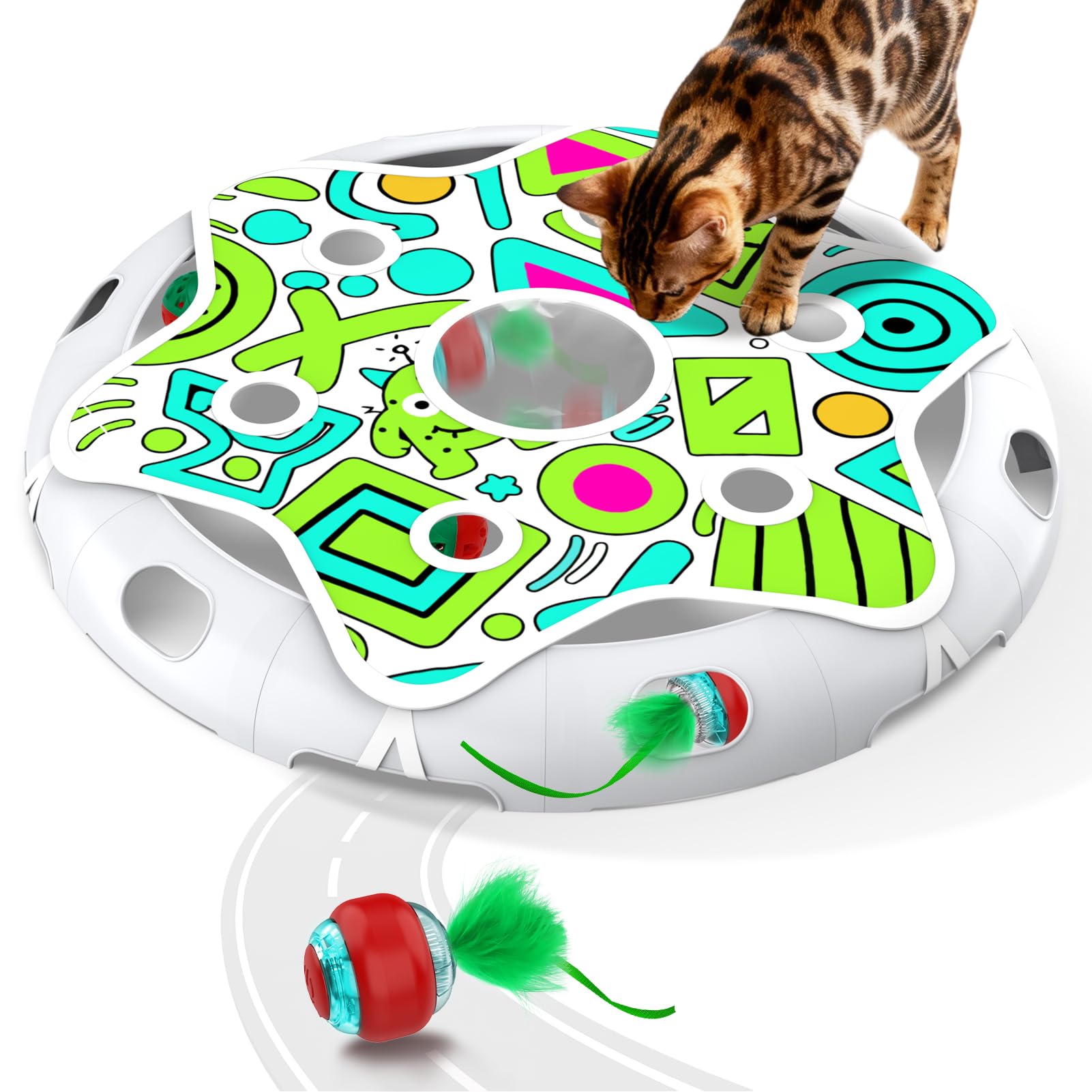 Sofolor interactive cat toy playset hide-and-seek scene indoors for engagement