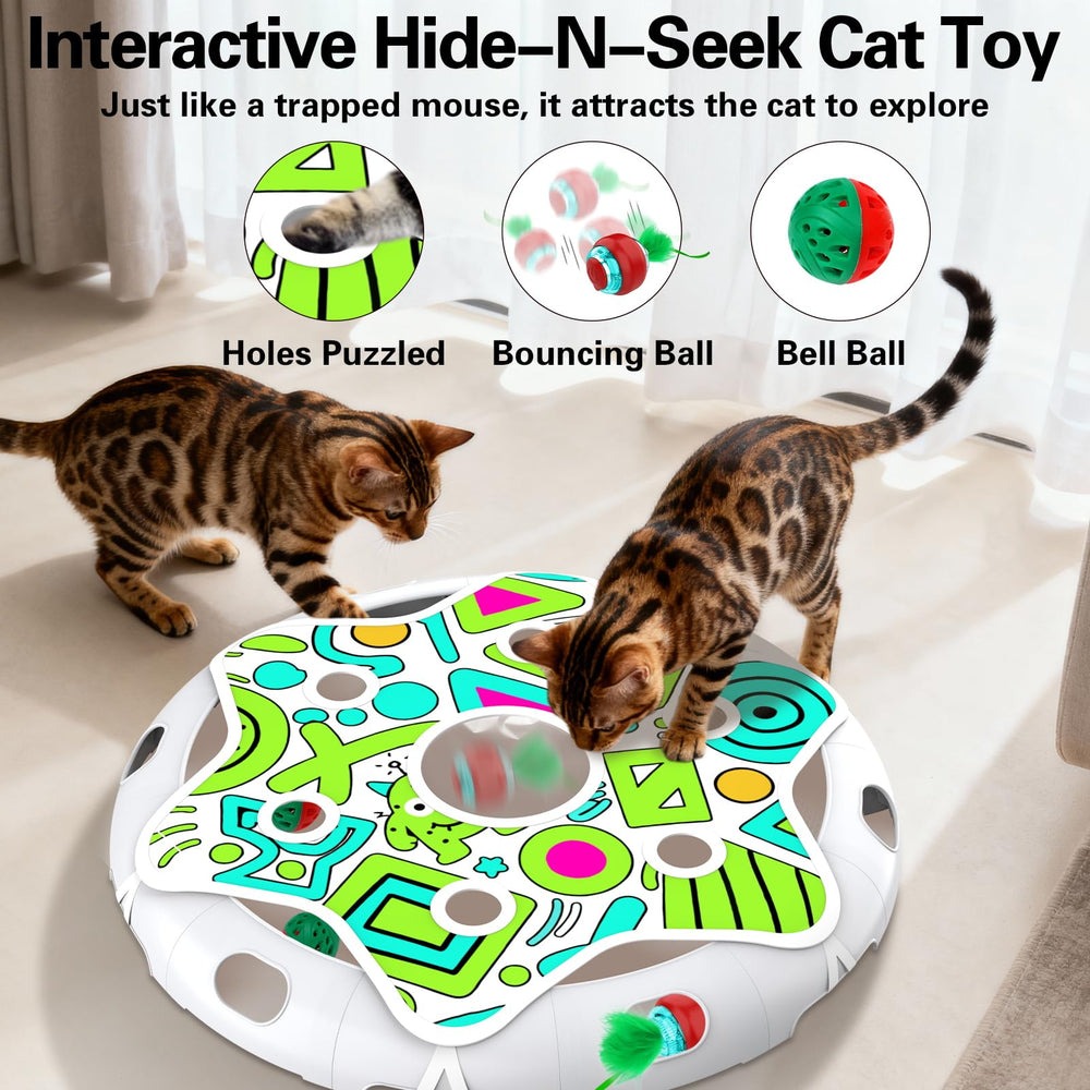 Sofolor motion-activate cat ball in action spurring chase play