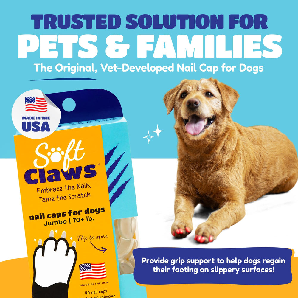 Soft Claws application steps demonstrating the three-step process