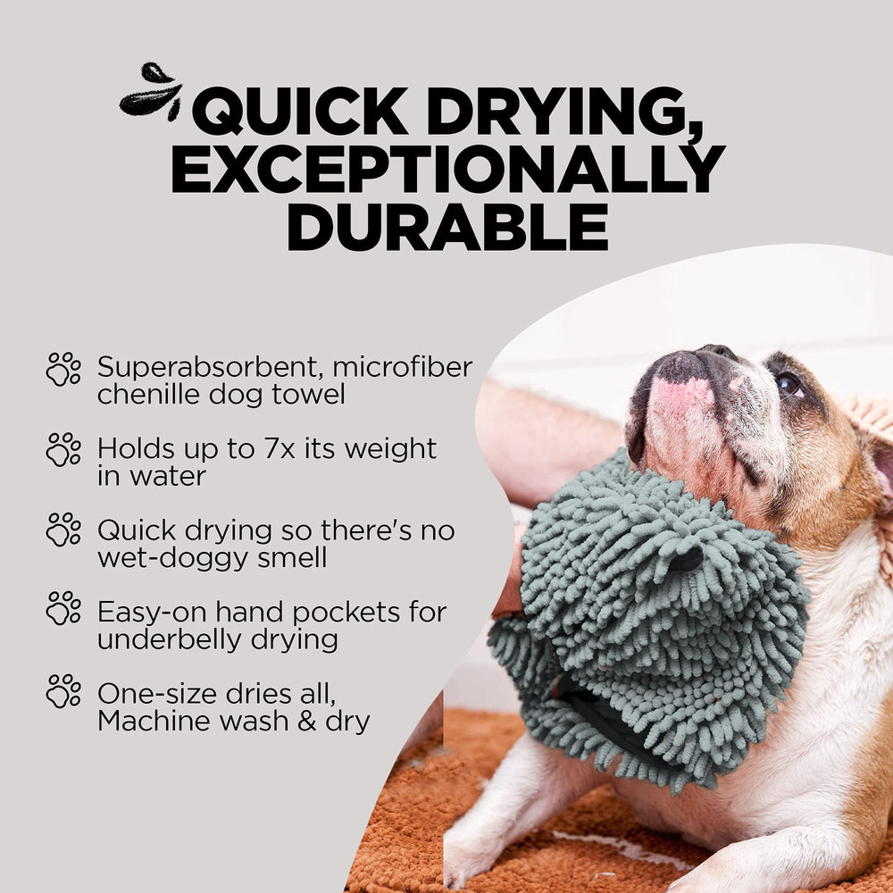 Soggy Doggy Doormat fast-drying microfiber highlights odor reduction