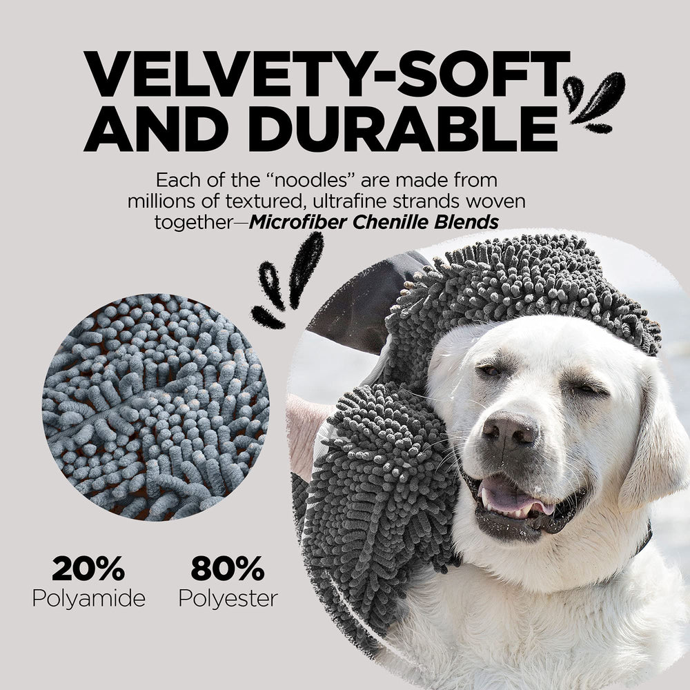 Soggy Doggy Doormat multi-use dog towel for home and travel in action