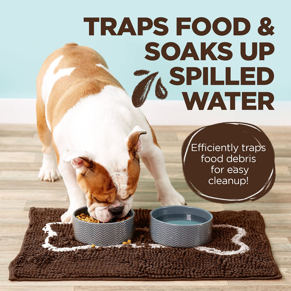 Soggy Doggy Slopmat anti-slip backing keeps bowls steady during meals