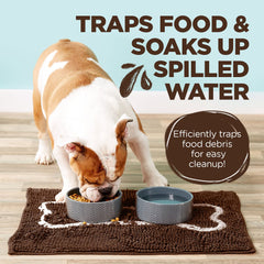 Soggy Doggy Slopmat anti-slip backing keeps bowls steady during meals