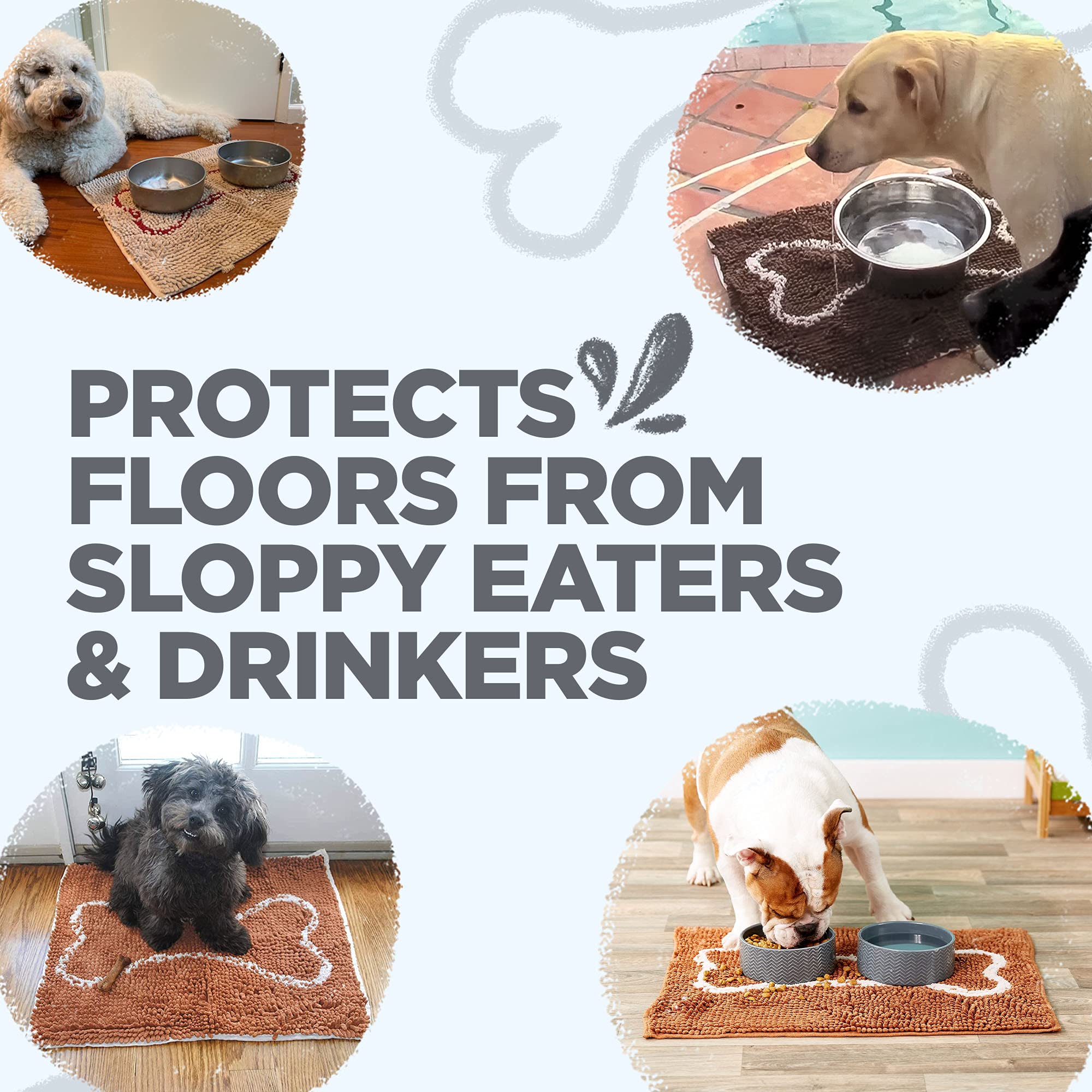 Soggy Doggy Slopmat is machine washable for easy refresh