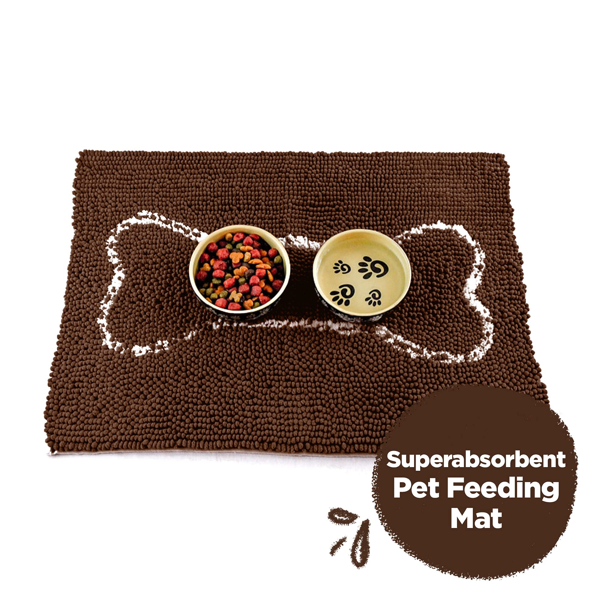 Soggy Doggy Slopmat multi-use mat doubles as crate liner