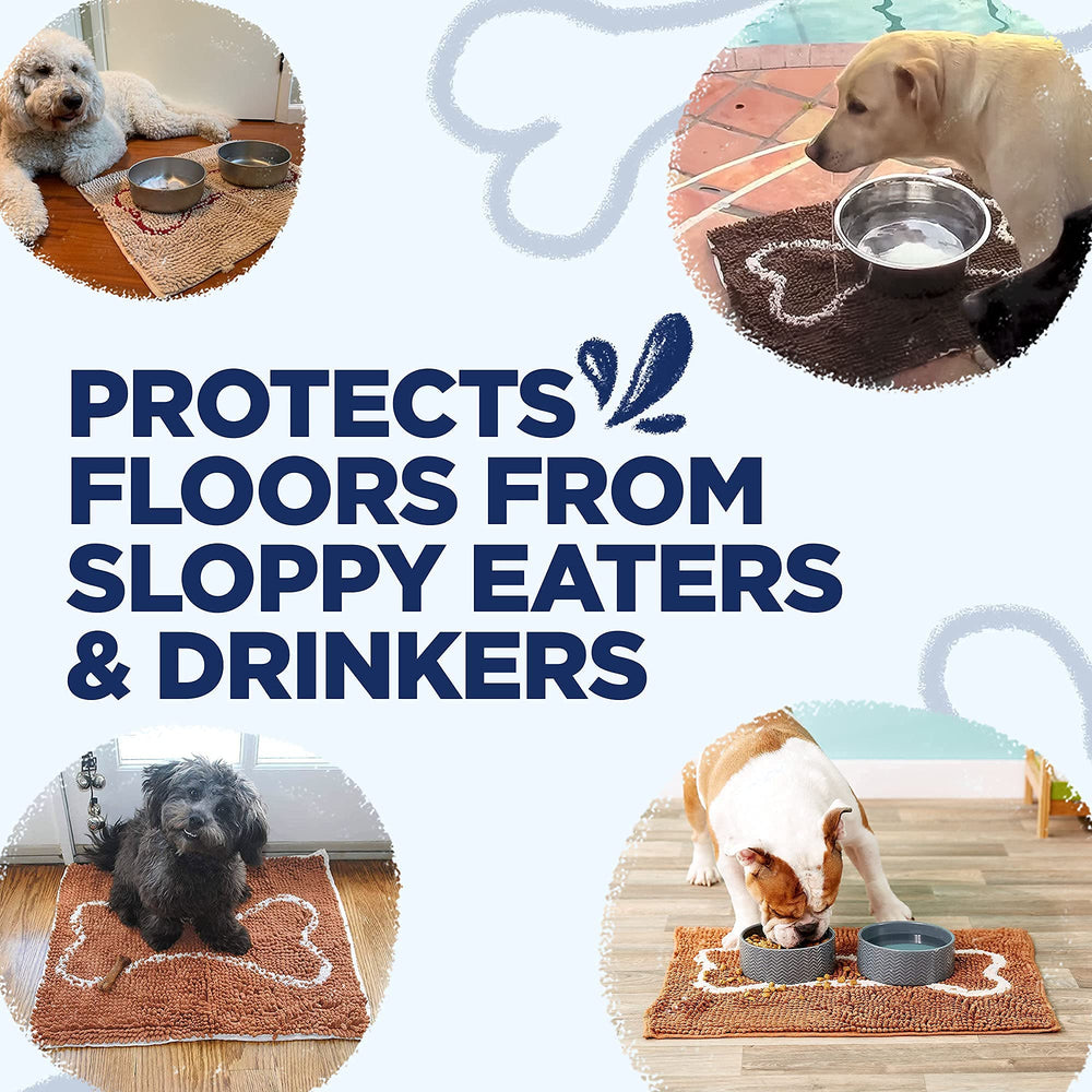 Soggy Doggy Slopmat protects floors from muddy paw prints at entryways.