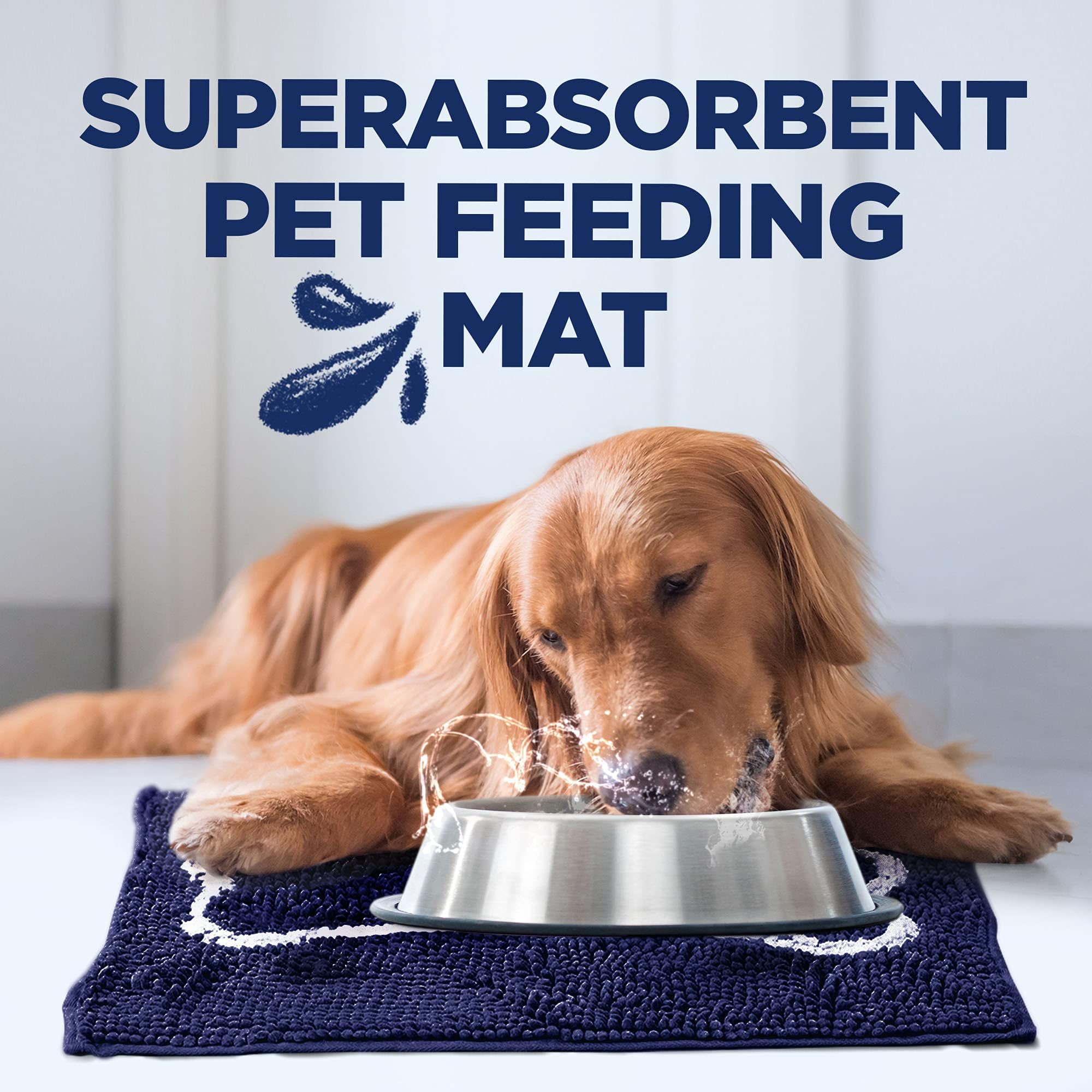 Soggy Doggy Slopmat 18x24 mat fits most feeding zones and crates.
