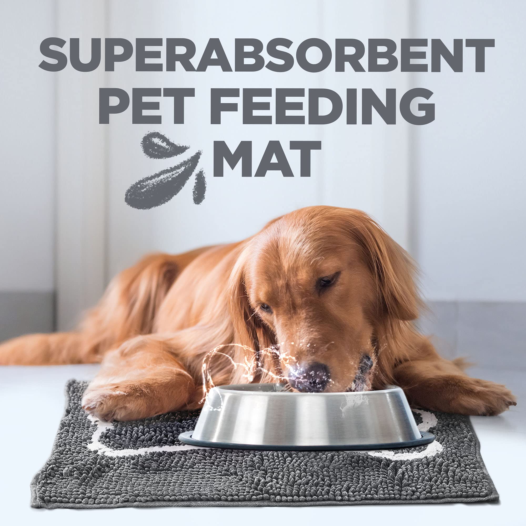 Soggy Doggy Slopmat offers versatile use for bowls, crates, or entries