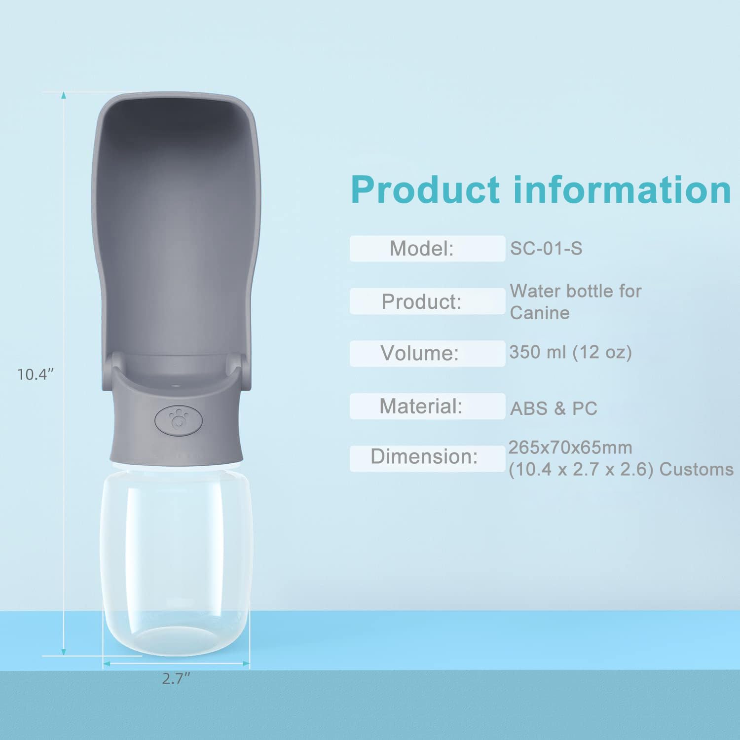 SOICTA bottle made from food-grade materials, easy to clean and reuse.