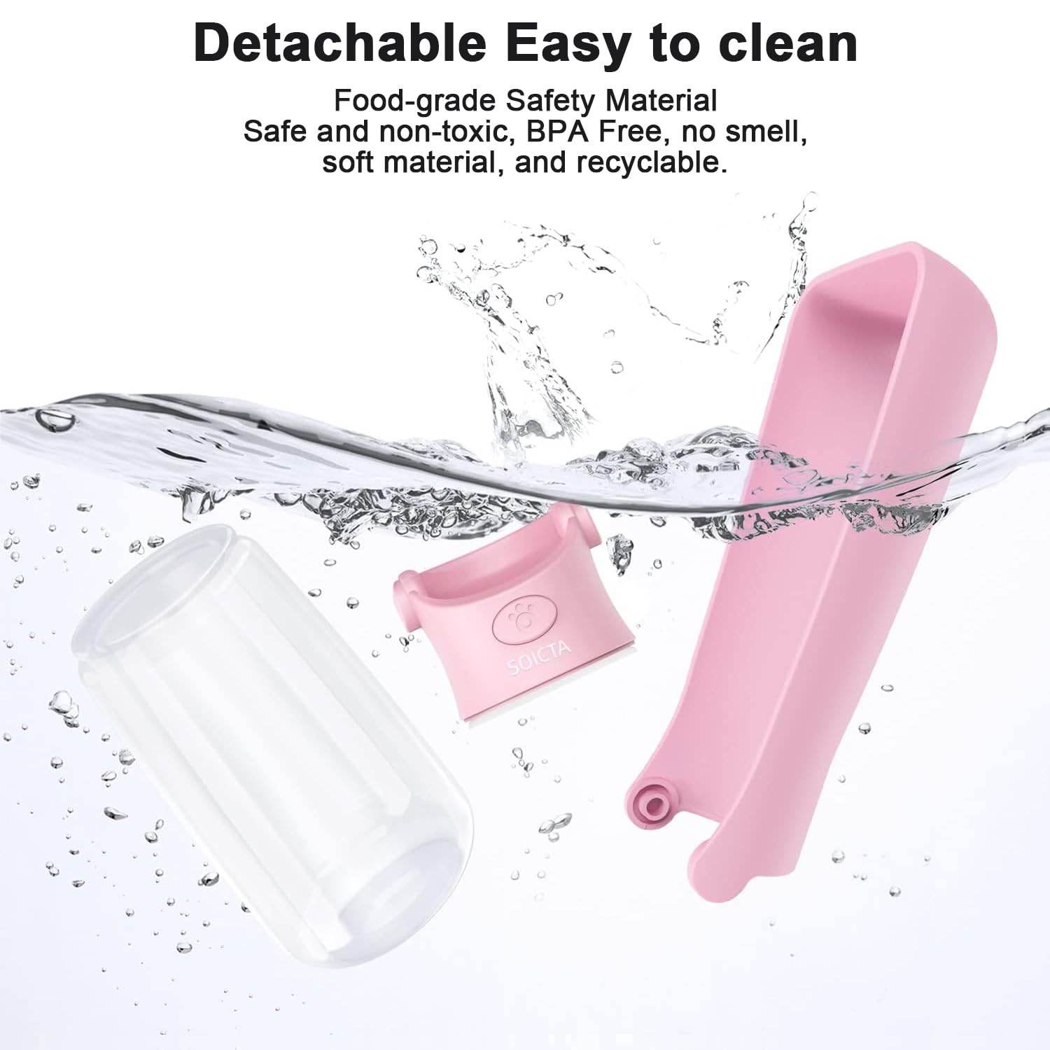 SOICTA removable-parts simplify cleaning after walks