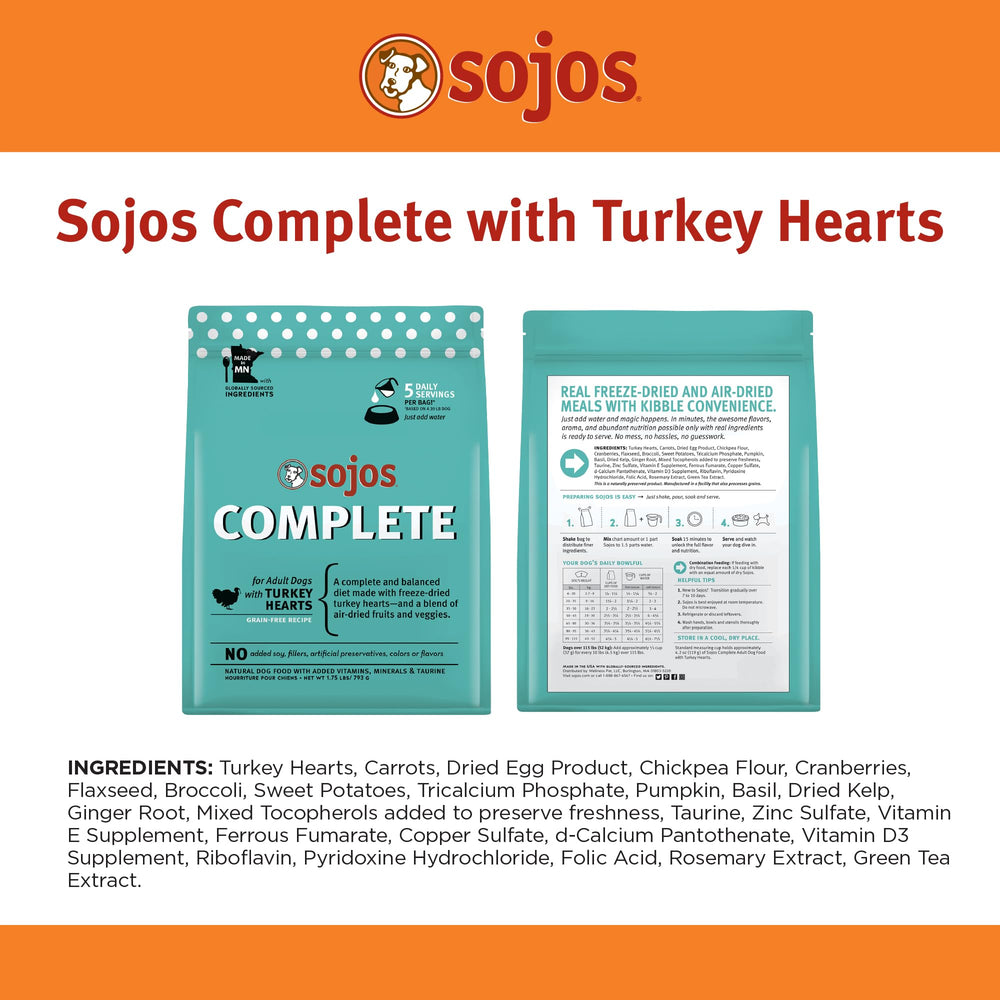 Sojos Complete portion bundle presentation: easy portioning for meals on the go.