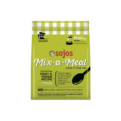 Sojos Mix-A-Meal base with vegetables and fruit ready for rehydration