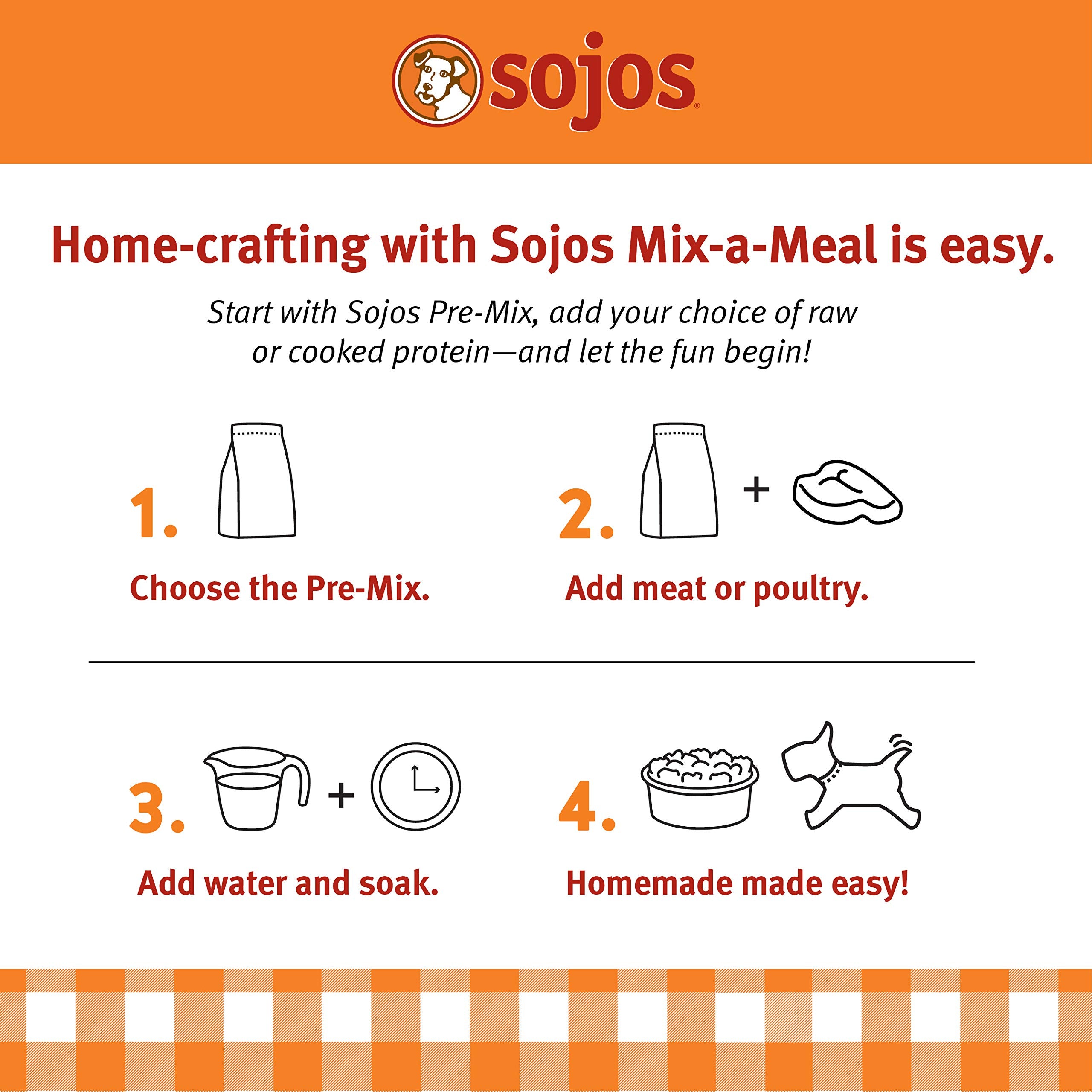 Sojos Mix-A-Meal USA facility close-up stressing domestic production