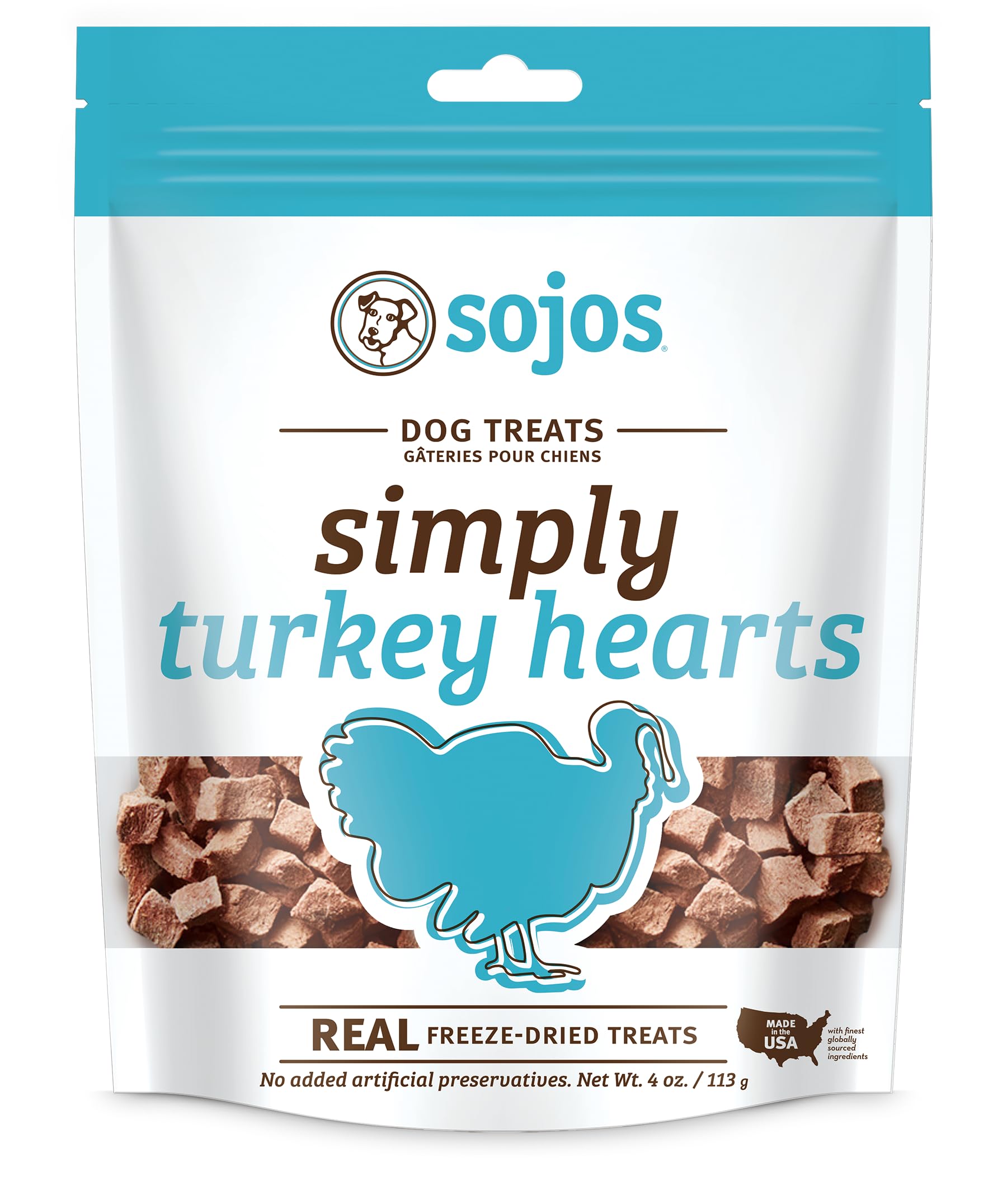 Sojos Simply Turkey bite-sized treat for training rewards