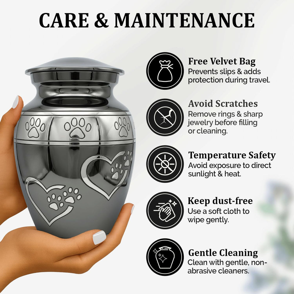 Durable aluminium construction with glossy finish for long-lasting tribute.