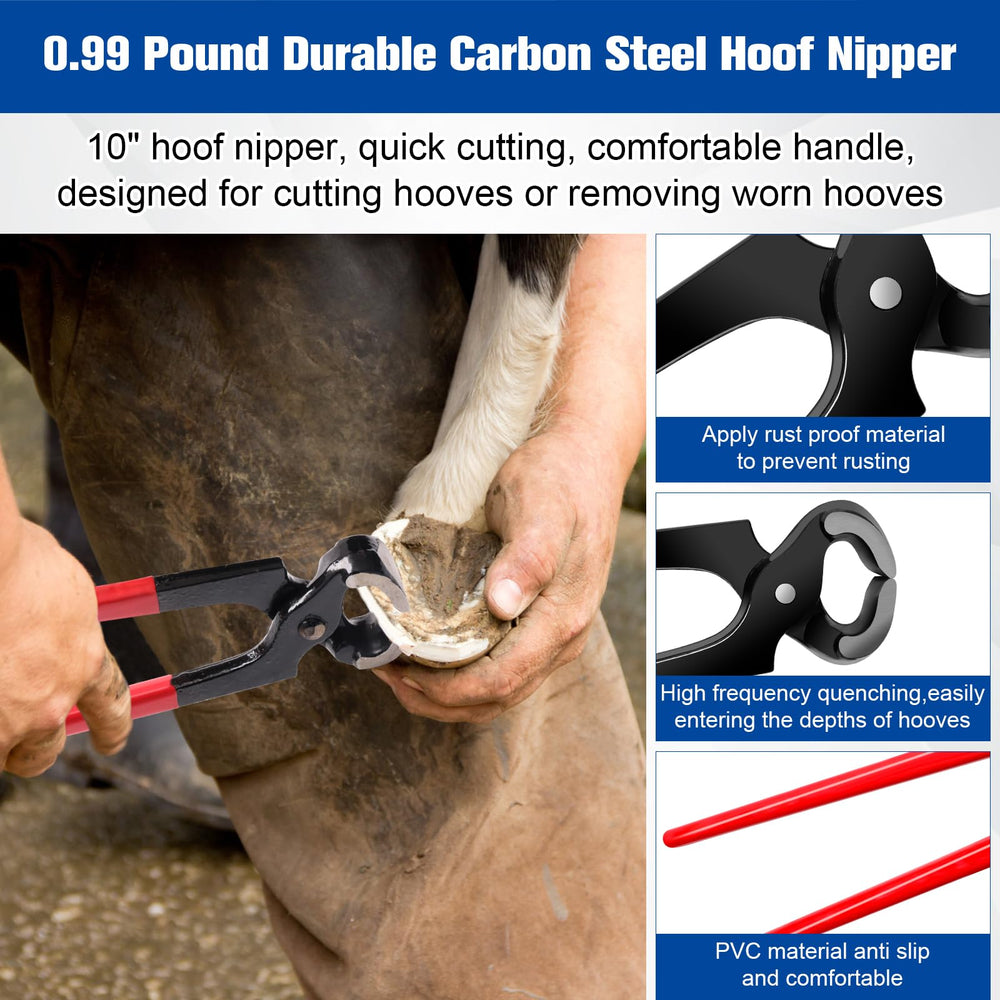 Solaradgy hoof trimming knives set shows ergonomic handles for precise trimming
