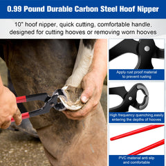 Solaradgy hoof trimming knives set shows ergonomic handles for precise trimming