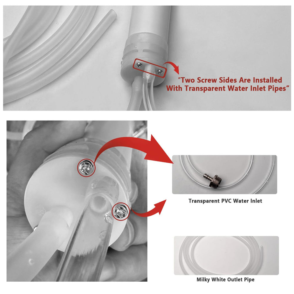 SOLASKY water pump in action for aquarium transfer enables quick changes.