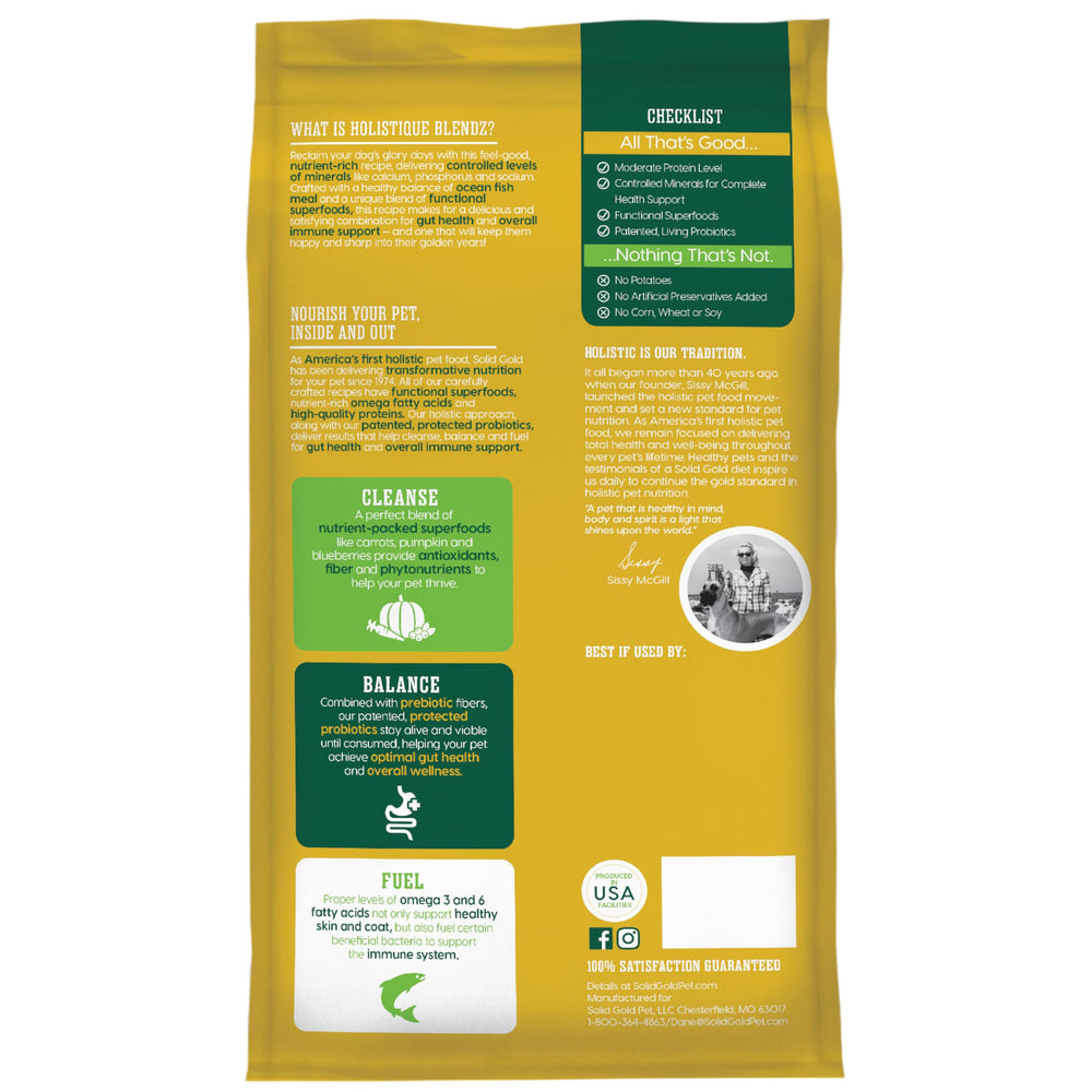 Solid Gold adults and seniors meal ready for daily nourishment