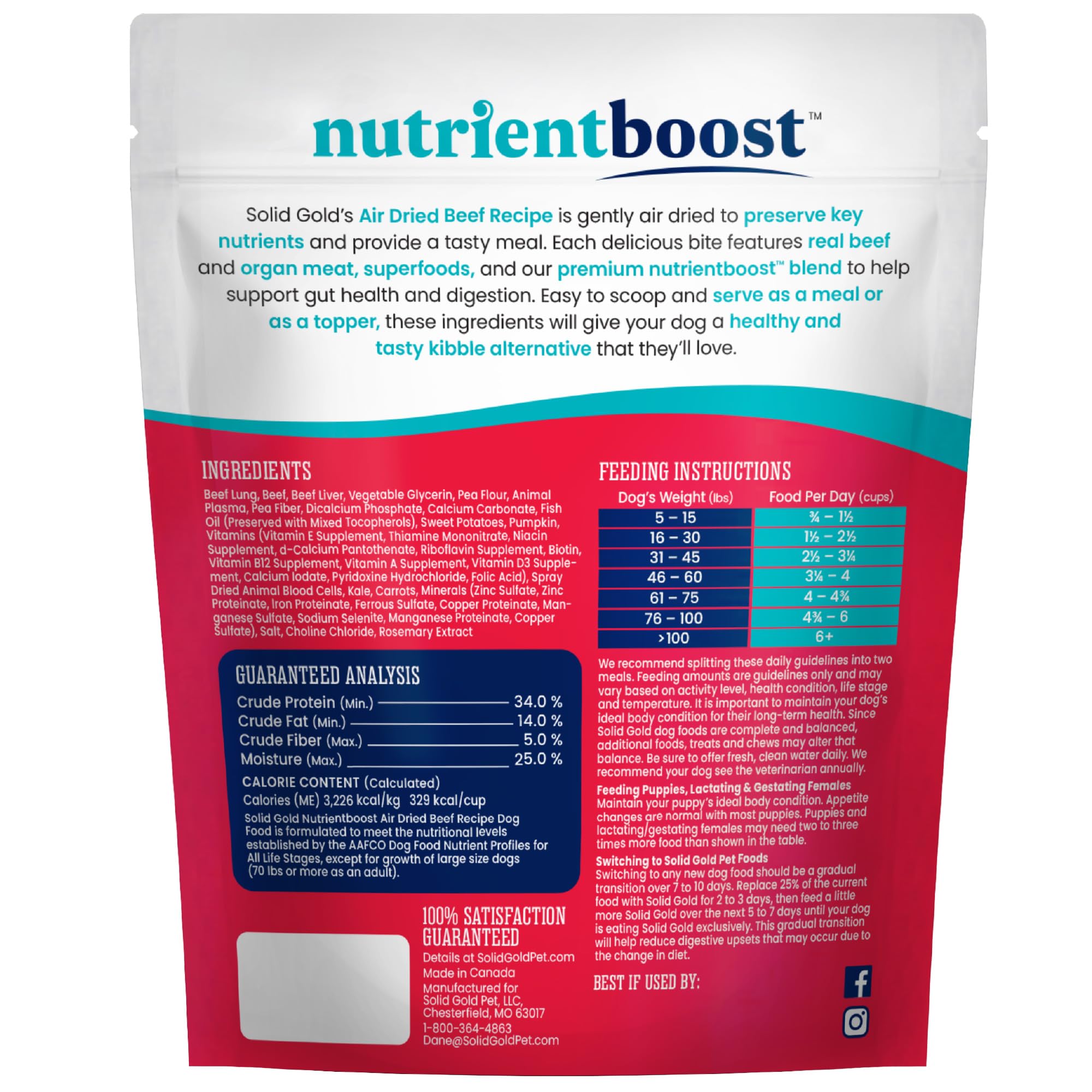 Solid Gold premium dog food topper for convenient daily feeding routines