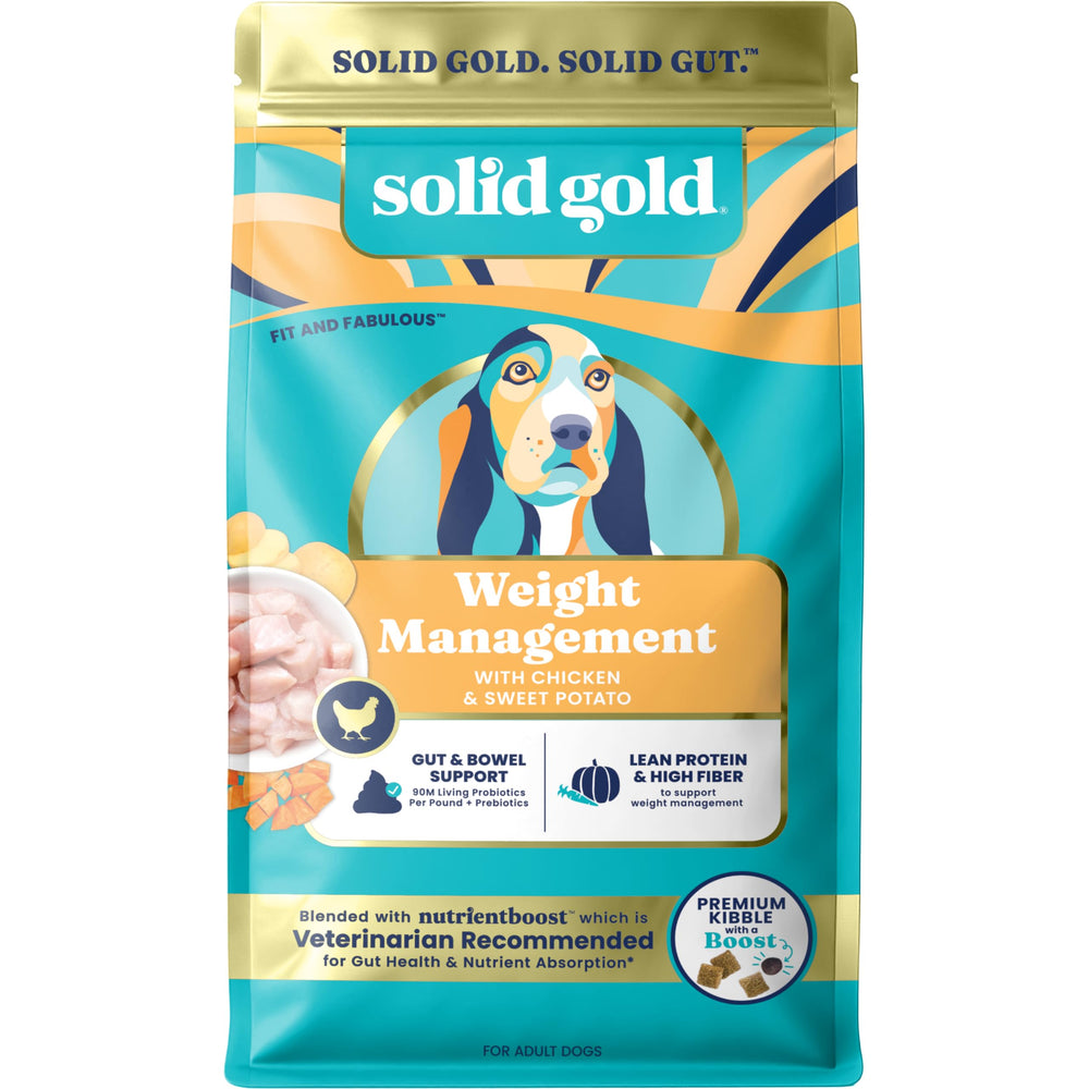 Solid Gold Balance bottle pour showing portion control for weight management