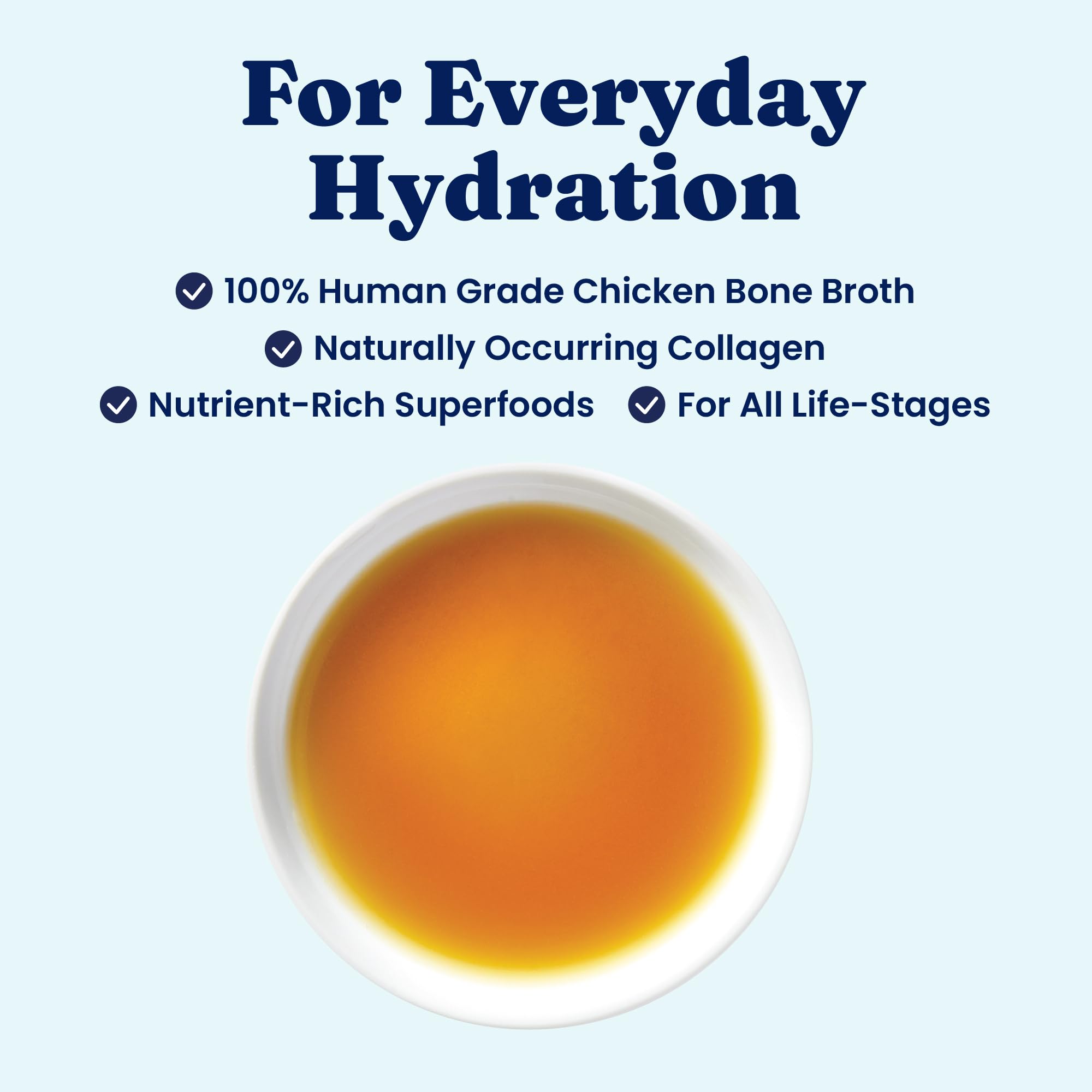 Solid Gold Bone Broth shows real carrot and turmeric for wholesome ingredients.
