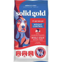 Solid Gold bowl with portion-controlled serving for weight management.