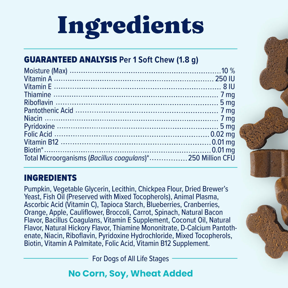 Solid Gold dog multivitamin chew signaling immune and overall wellness.
