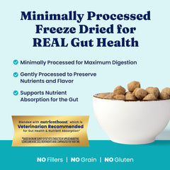 Solid Gold pumpkin slices freeze-dried topper supports digestion with natural fiber.