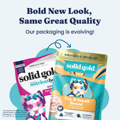 Solid Gold high-fiber blend aids nutrient absorption during meals.