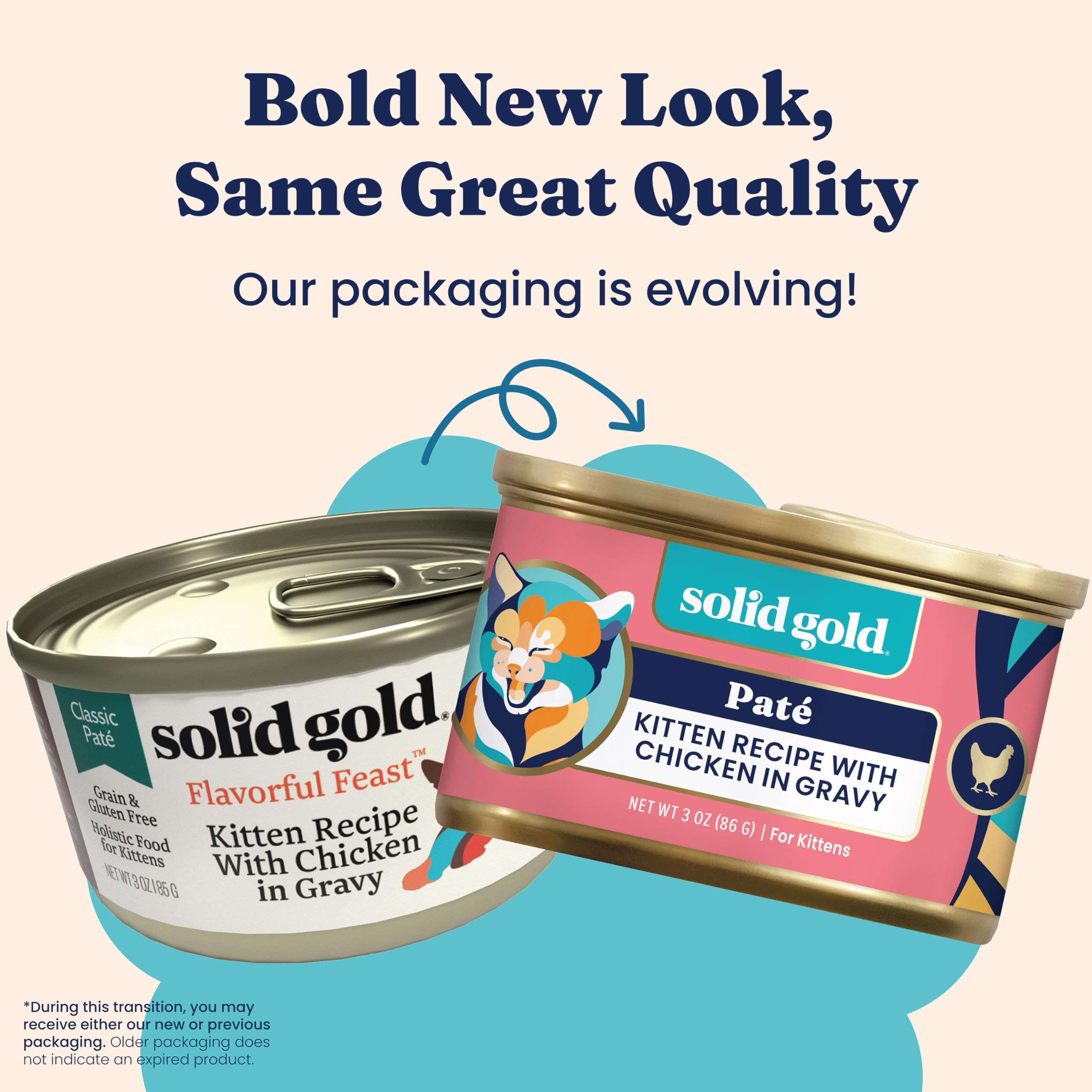 Solid Gold kitten pate in soft texture ideal for picky eaters