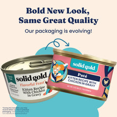 Solid Gold kitten pate in soft texture ideal for picky eaters