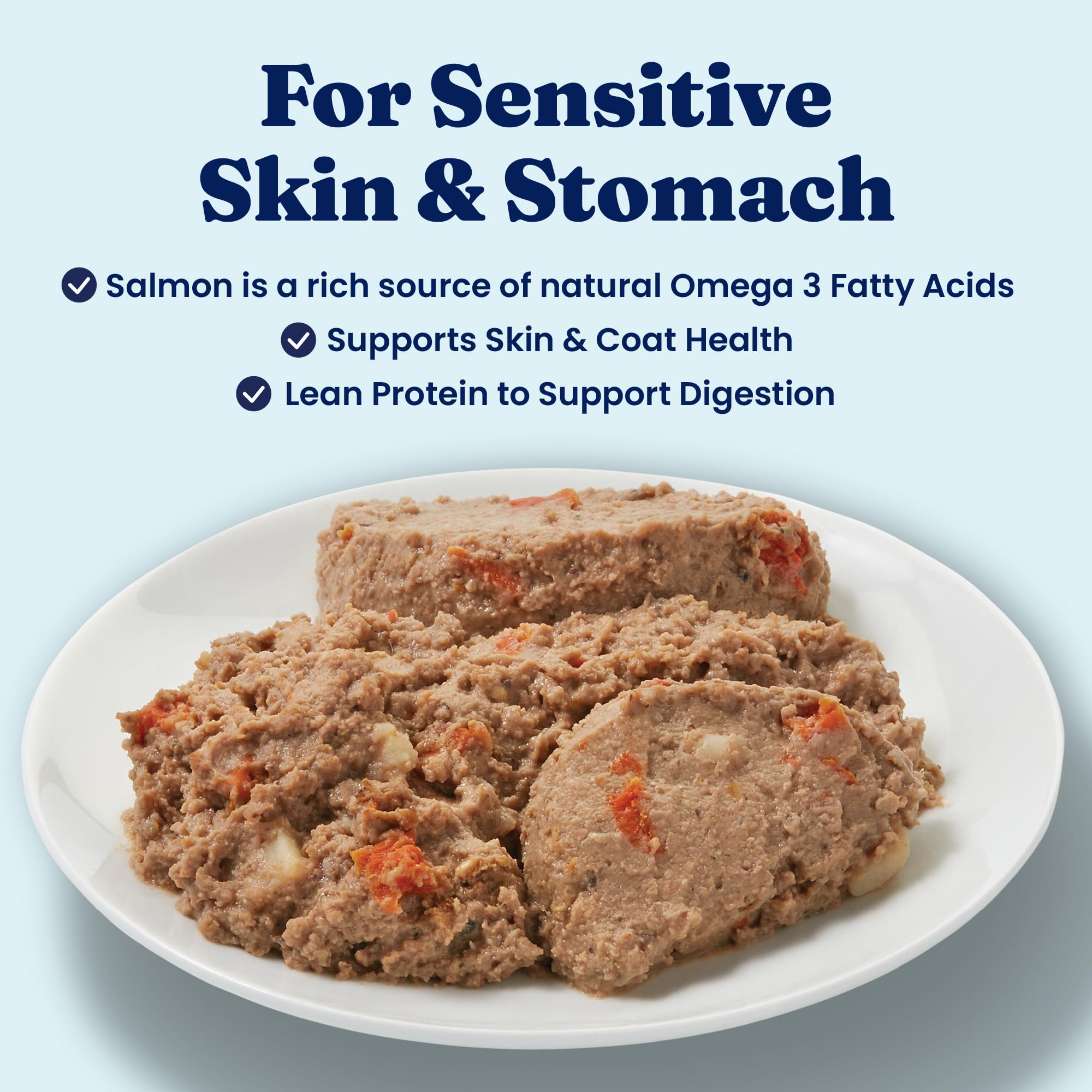 Solid Gold Leaping Waters soft pate close-up highlighting grain-free, gut-friendly formula