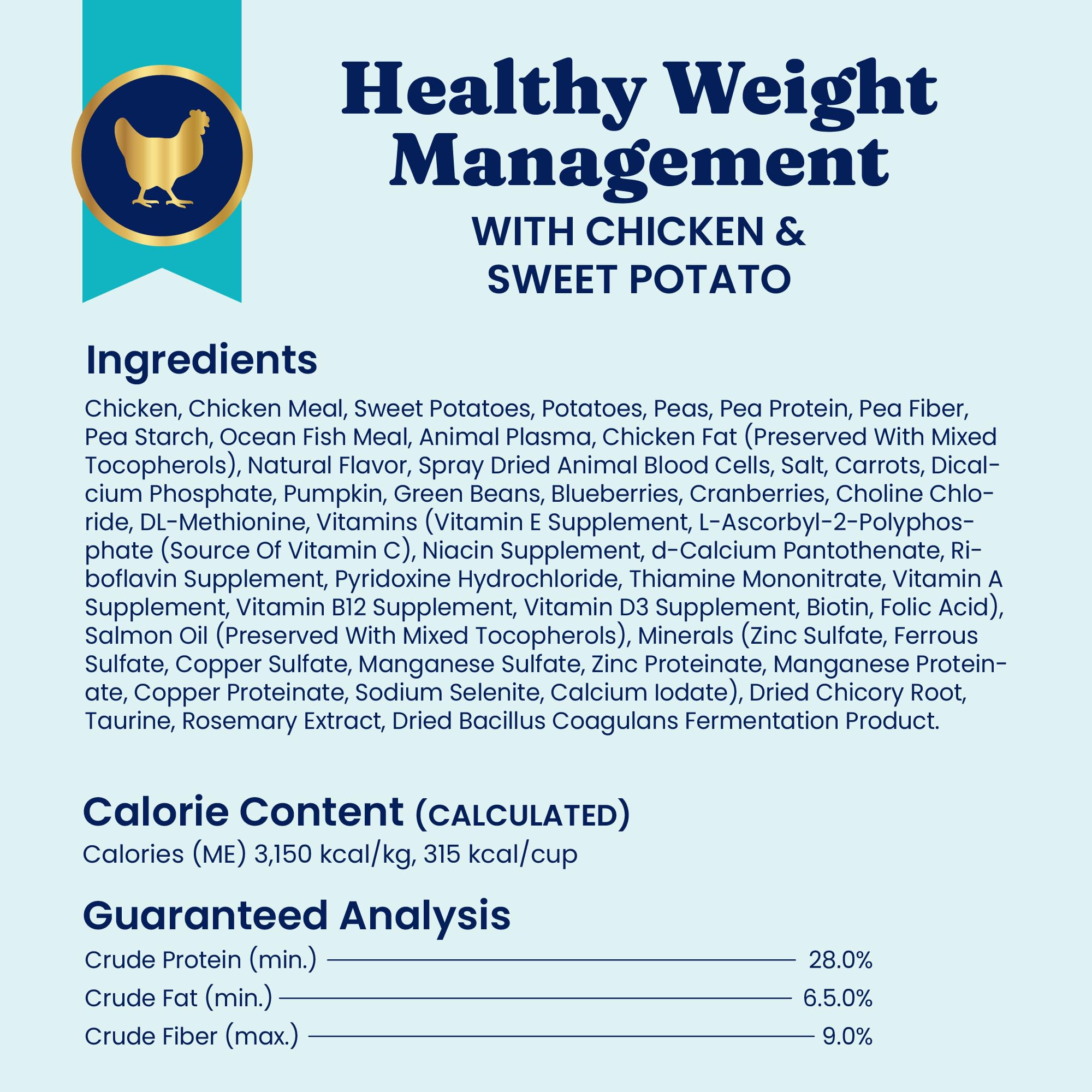 Solid Gold low-fat, low-calorie dog food supports weight goals.